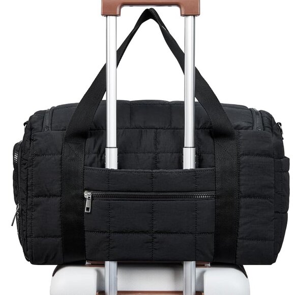 Spacious & Trendy 25L Quilted Duffle Bag for Women - Ideal Travel Companion - Picture 6 of 8